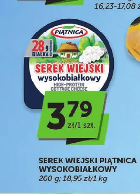 Serek wiejski wysokobiałkowy Piątnica promocja w Euro Sklep