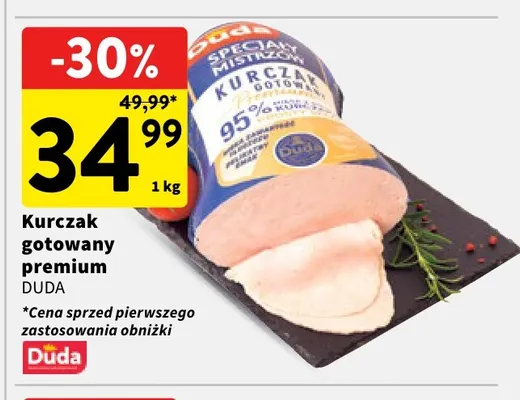 Kurczak gotowany premium Duda promocja w Intermarche