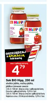 Sok HiPP słodkie jabłka promocja w Twój Market