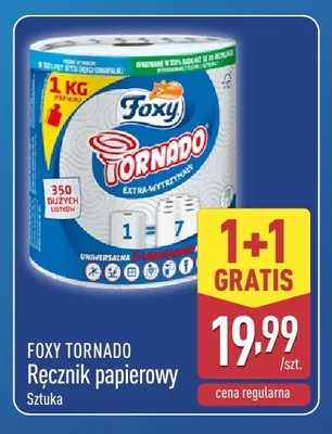 Ręcznik papierowy Tornado Foxy promocja w Aldi