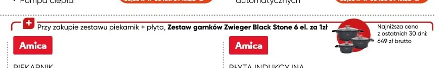 Zestaw garnków Black Stone 6 el. Zwieger promocja w Max Elektro