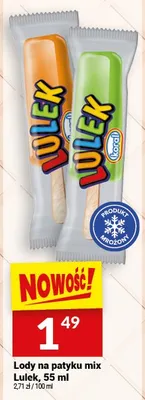 Lody na patyki mix Lulek promocja w Twój Market