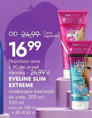 Kosmetyki Eveline Slim Extreme 4D promocja w Super-Pharm