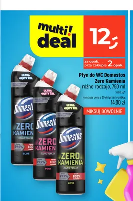 Płyn do WC Domestos Zero Kamienia Lime promocja w Dealz