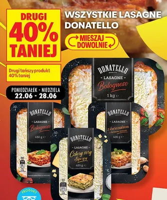 Lasagne Donatello promocja w Biedronka