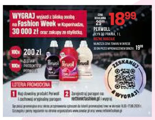 Płyn do prania Perwoll promocja w Drogerie Natura