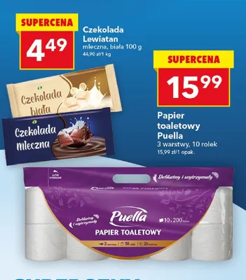 Czekolada mleczna, biała promocja w LEWIATAN