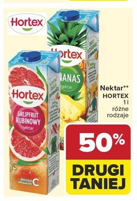 Nektar Hortex Ananas promocja w Carrefour Market