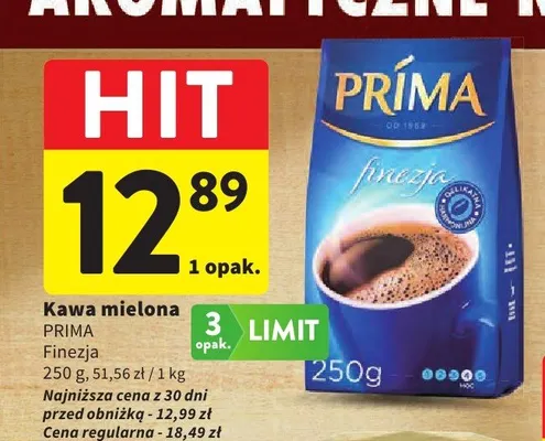 Kawa mielona Prima Finezja promocja w Intermarche