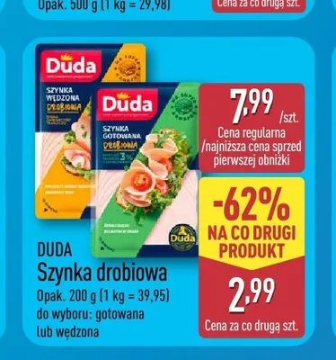 Szynka drobiowa gotowana Duda promocja w Aldi