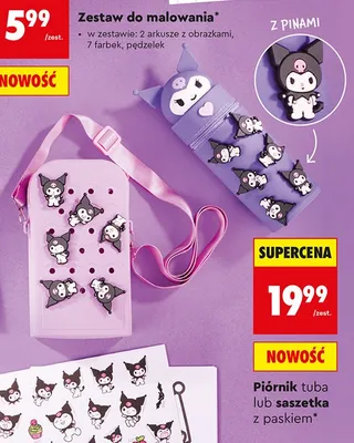 Piórnik tuba St. Majewski Kuromi promocja w Biedronka