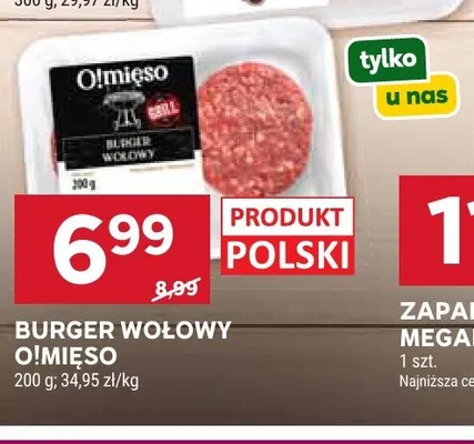 Burger wołowy O!Mięso promocja w Stokrotka