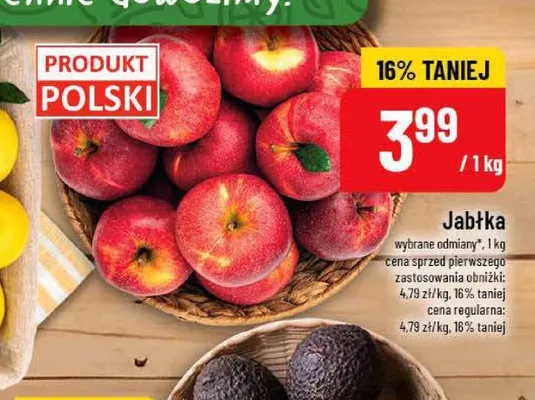 Jabłka promocja w POLOmarket