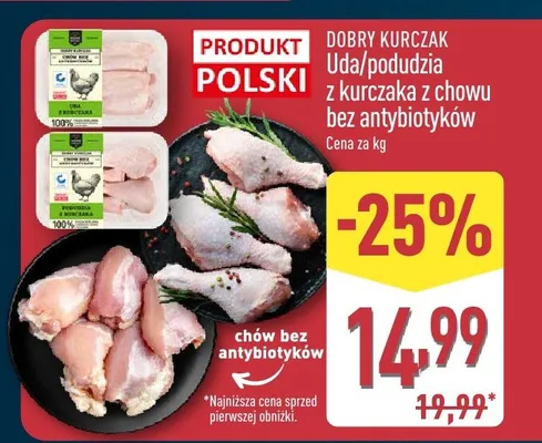 Uda/podudzia z kurczaka z chowu bez antybiotyków promocja w Aldi