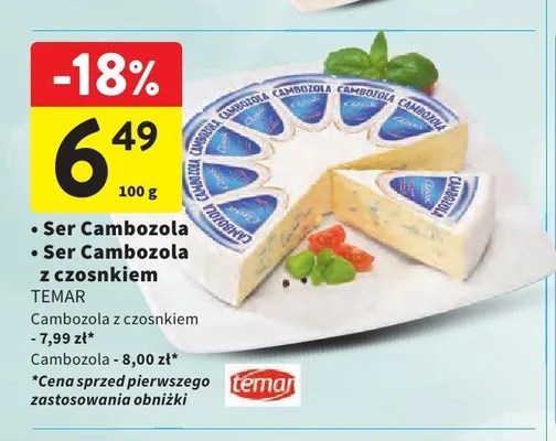 Ser Cambozola promocja w Intermarche