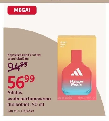 Woda perfumowana dla kobiet Adidas promocja w Rossmann