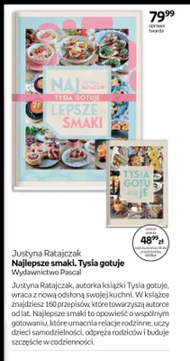 Książka Justyna Ratajczak Najlepsze smaki. Tysia gotuje Wydawnictwo Pascal oprawa twarda promocja w Empik