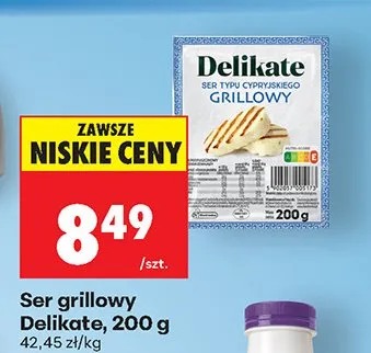 Ser grillowy Delikate promocja w Biedronka