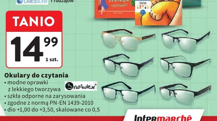 Okulary do czytania Brandex promocja w Intermarche