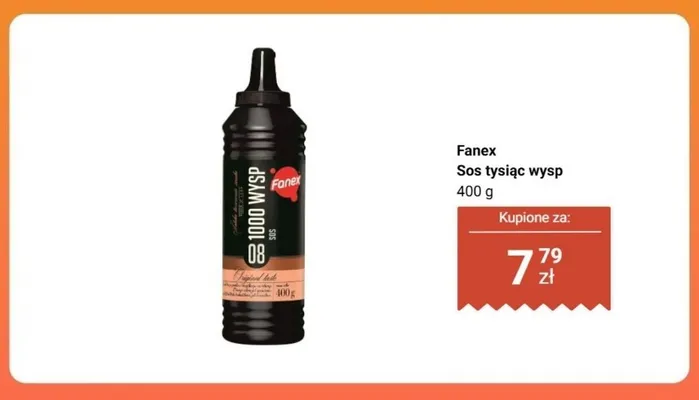 Sos tysiąc wysp Fanex promocja w Biedronka