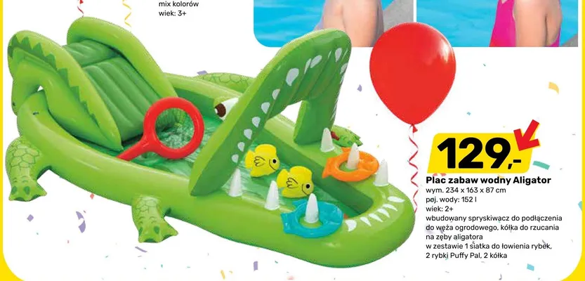 Plac zabaw wodny Aligator promocja w Bricomarche