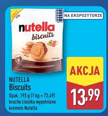 Ciastka Nutella Biscuits promocja w Aldi