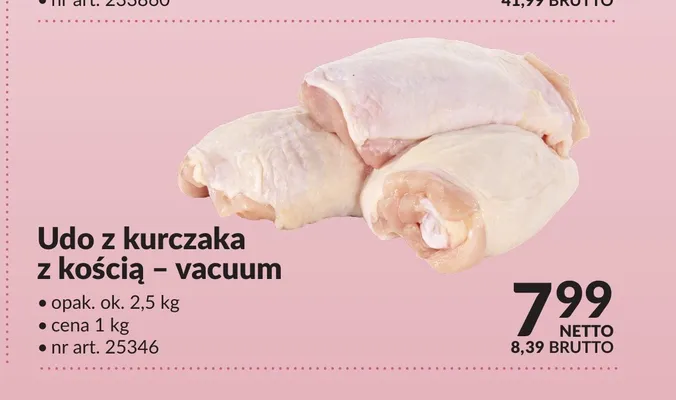 Udo z kurczaka z kością vacuum promocja w Makro
