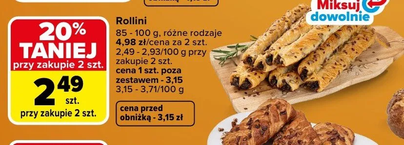 Rollini, różne rodzaje Carrefour promocja w Carrefour