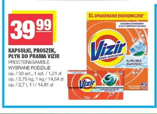 Płyn do prania Vizir promocja w SPAR