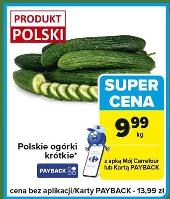 Ogórki krótkie polskie promocja w Carrefour Express