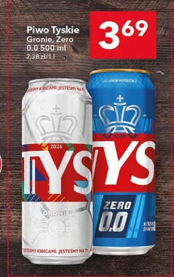 Piwo bezalkoholowe Tyskie Zero promocja w LEWIATAN