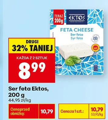 Ser feta Ektos promocja w Biedronka