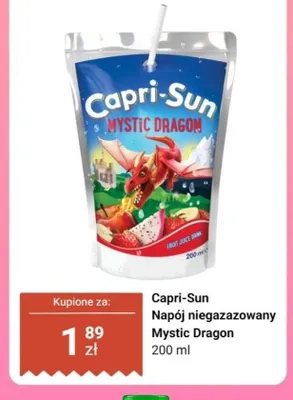 Napój niegazowany Capri-Sun Mystic Dragon promocja w Dino