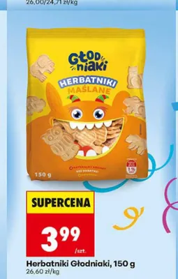 Herbatniki maślane Głodniaki promocja w Biedronka