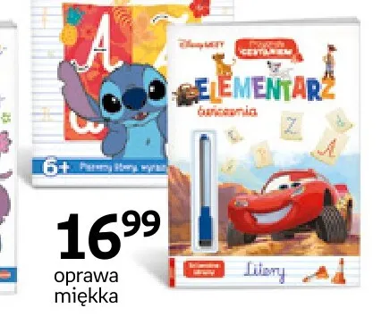 Książka Disney Uczy Elementarz ćwiczenia Litery promocja w Empik