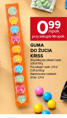 Guma do żucia Kriss promocja w Stokrotka