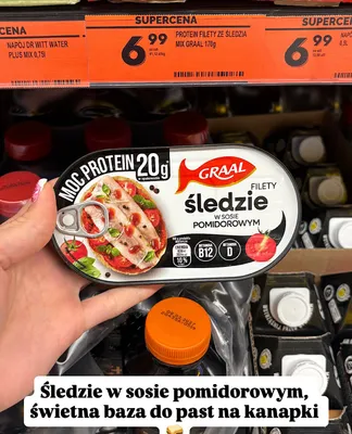 Filety ze śledzia w sosie pomidorowym Graal promocja w Biedronka