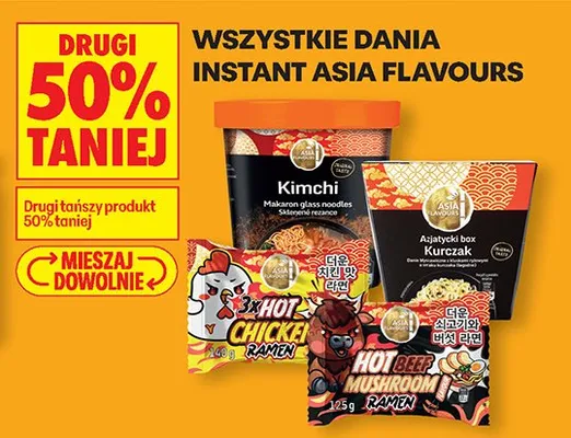Dania instant Asia Flavours różne smaki promocja w Biedronka