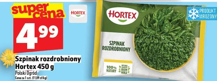 Szpinak rozdrobniony promocja w TOPAZ