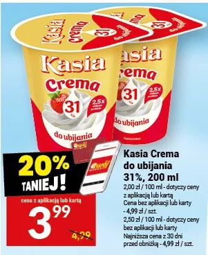 Kasia Crema do ubijania 31% promocja w Twój Market