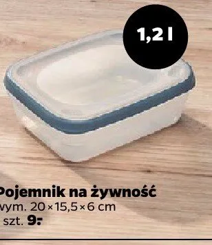 Pojemnik na żywność 1,2 l promocja w Netto