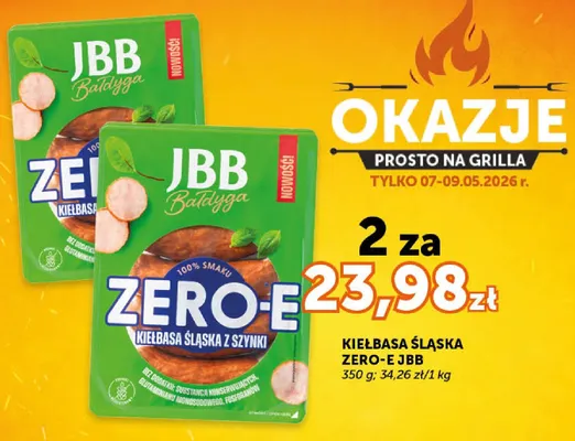 Kiełbasa śląska Zero-E JBB Bałdyga promocja w ABC