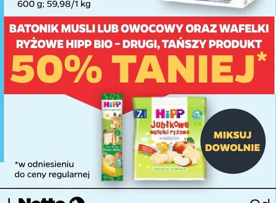 Batonik musli HiPP Bio promocja w Netto