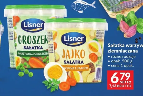 Sałatka warzywna z groszkiem Lisner promocja w Makro