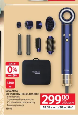 Suszarka do włosów Webber HD4 Ultra Pro promocja w Selgros