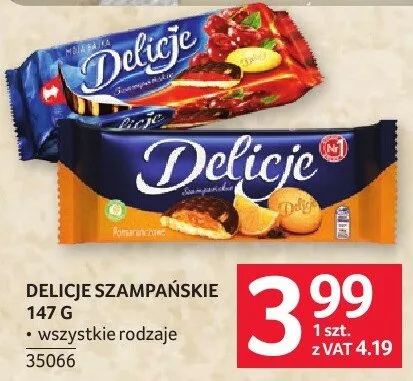Cukierki Delicje szampańskie 147 g promocja w Selgros