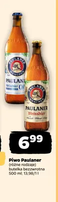 Piwo bezalkoholowe Paulaner Weissbier promocja w Netto