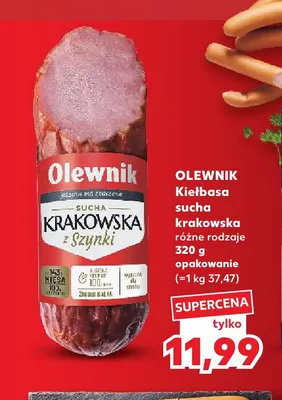 Kiełbasa sucha krakowska Olewnik promocja w Kaufland