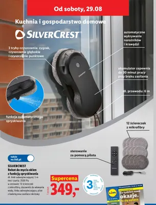 Robot do mycia okien z funkcją spryskiwania Silvercrest promocja w Lidl
