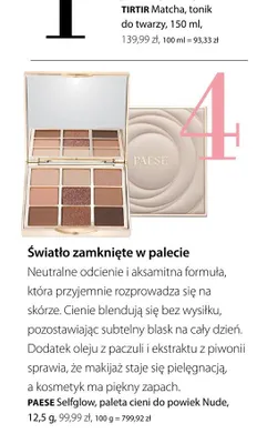 Paleta cieni do powiek Paese Selfglow Nude promocja w Hebe